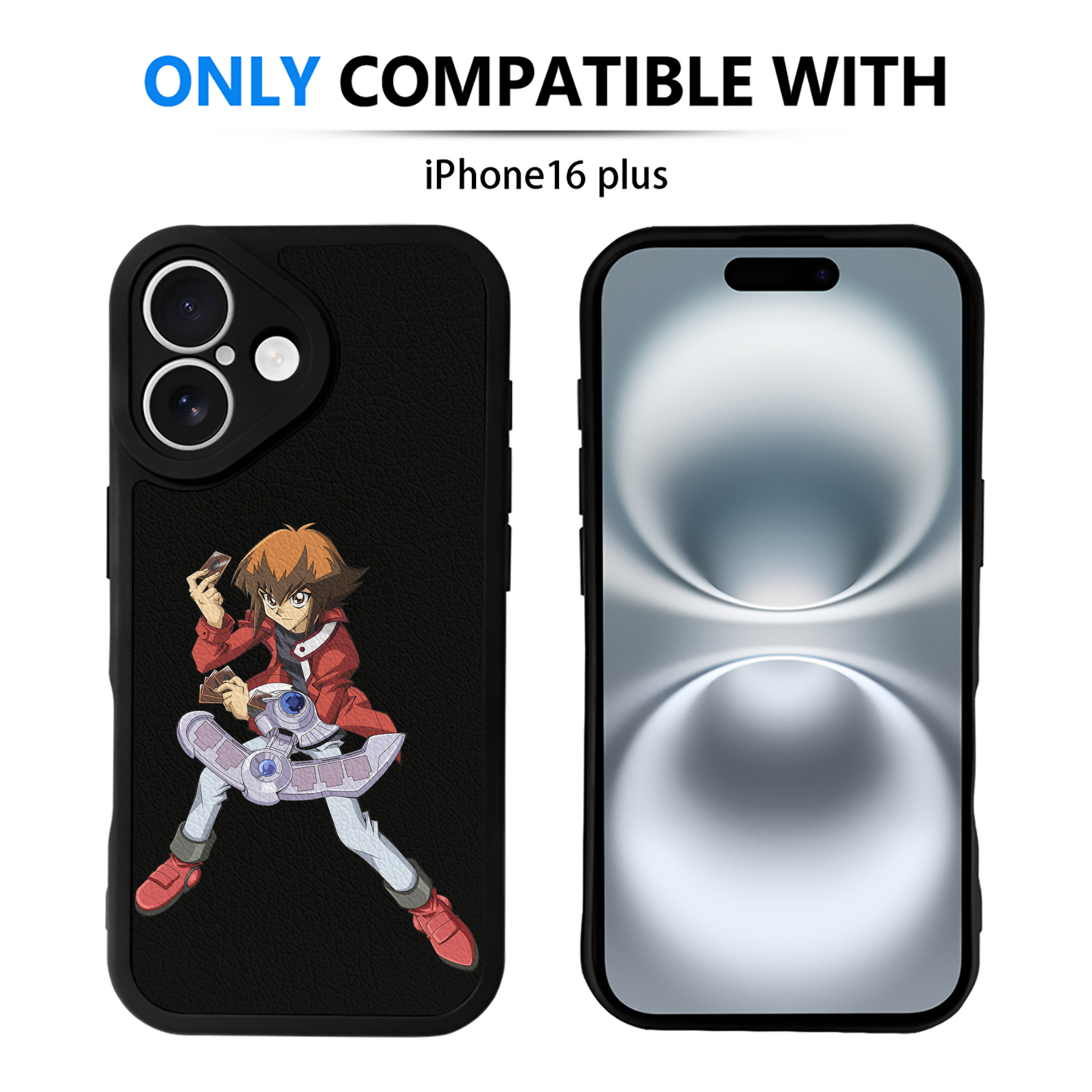 遊☆戯☆王 Yu-Gi-Oh! 【iPhone 16シリーズ対応】シリコンスマホケース（レザー調） 材質：シリコン